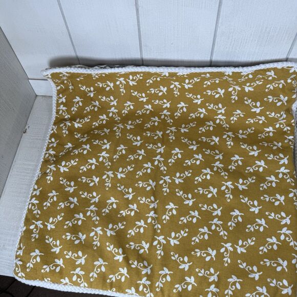 Yellow Embroidered Claudia Pillow Covers 20x20 (Set Of 2) Kirkland's Floral - Picture 9 of 16